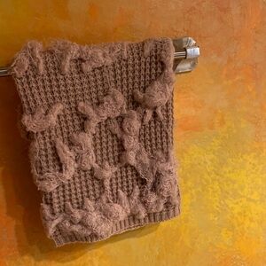 Chunky Knit Textured Scarf